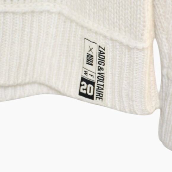 Zadig & Voltaire Lakers Nba X Zv Jumper 100% Cashmere Crewneck Sweater Large - Picture 8 of 12